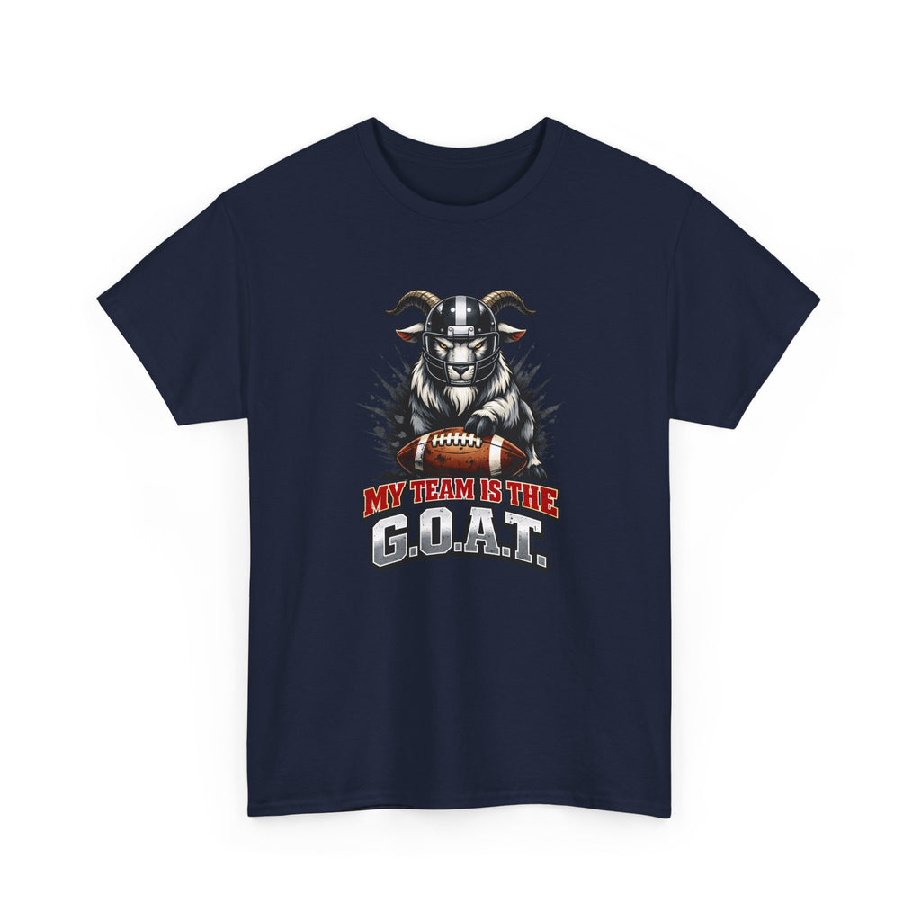 GOAT Football Tee - "My Team Is The GOAT" Graphic T-Shirt