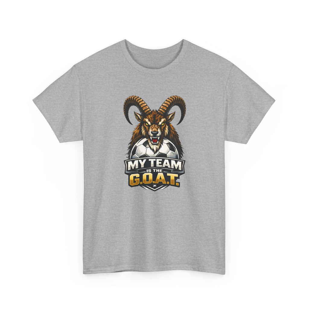 Goat Ibex Soccer Tee — "My Team Is the GOAT" Sports Fan T-Shirt