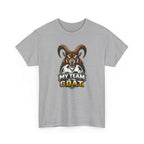 Goat Ibex Soccer Tee — "My Team Is the GOAT" Sports Fan T-Shirt
