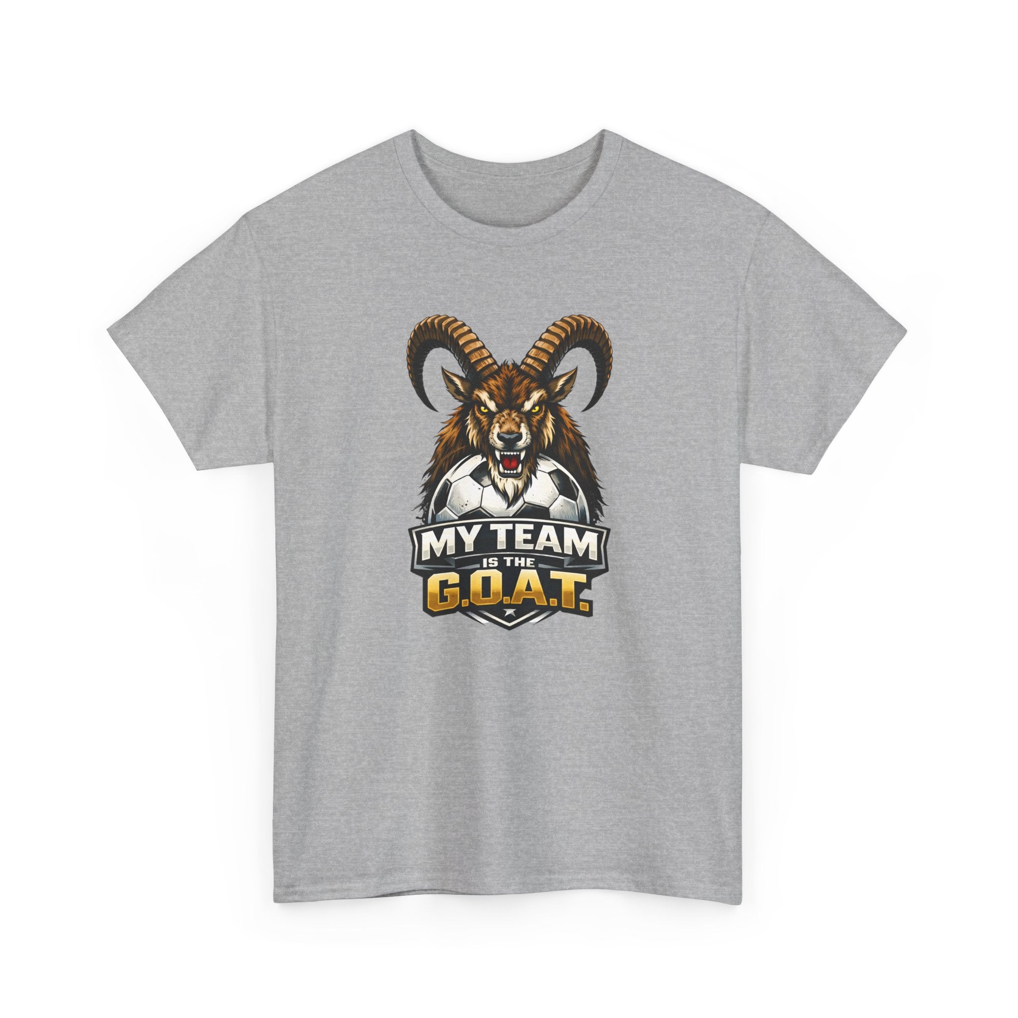 Goat Ibex Soccer Tee — "My Team Is the GOAT" Sports Fan T-Shirt