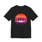 Retro Sunset Dancing Cats T-Shirt