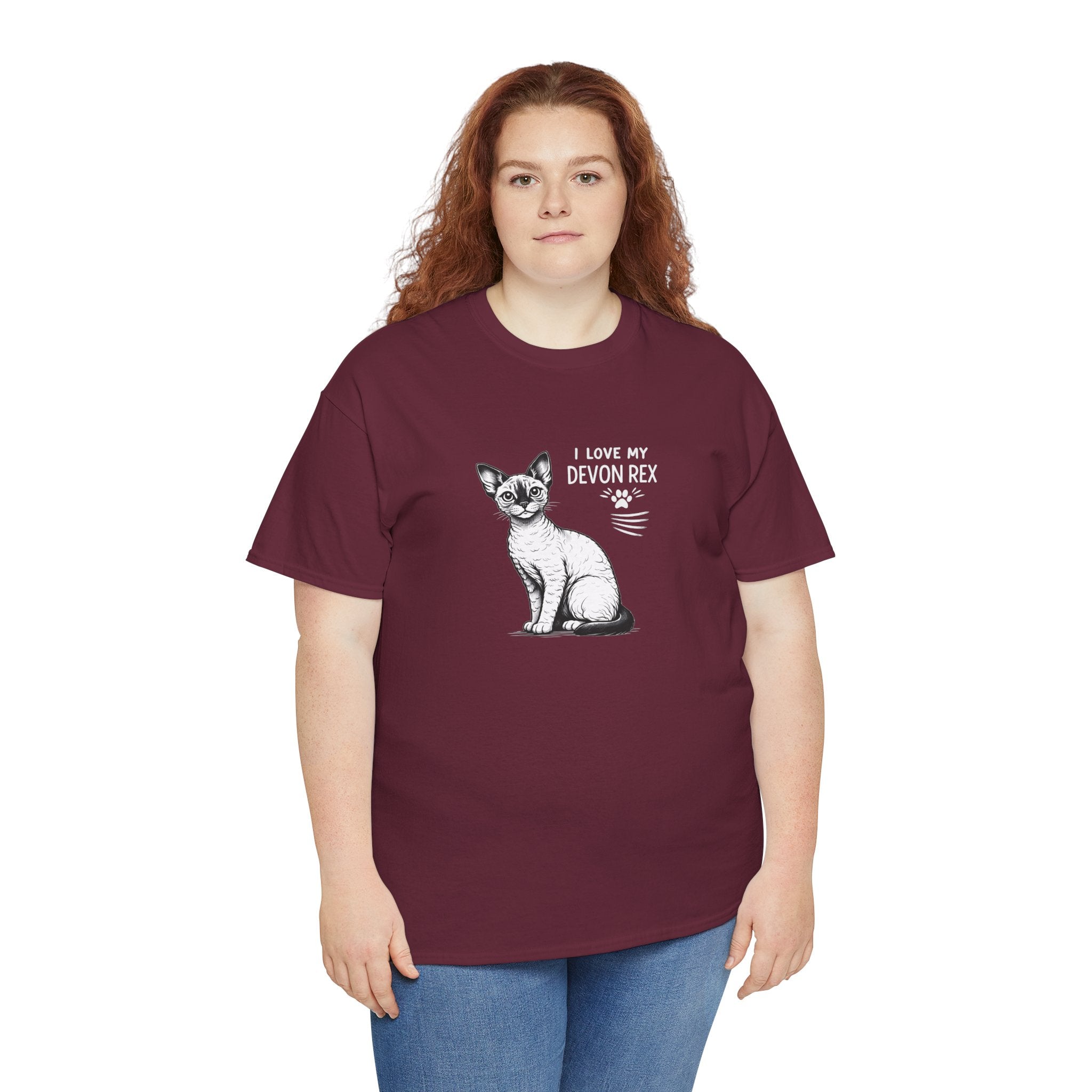 Devon Rex Cat T-Shirt — I Love My Devon Rex Graphic Tee