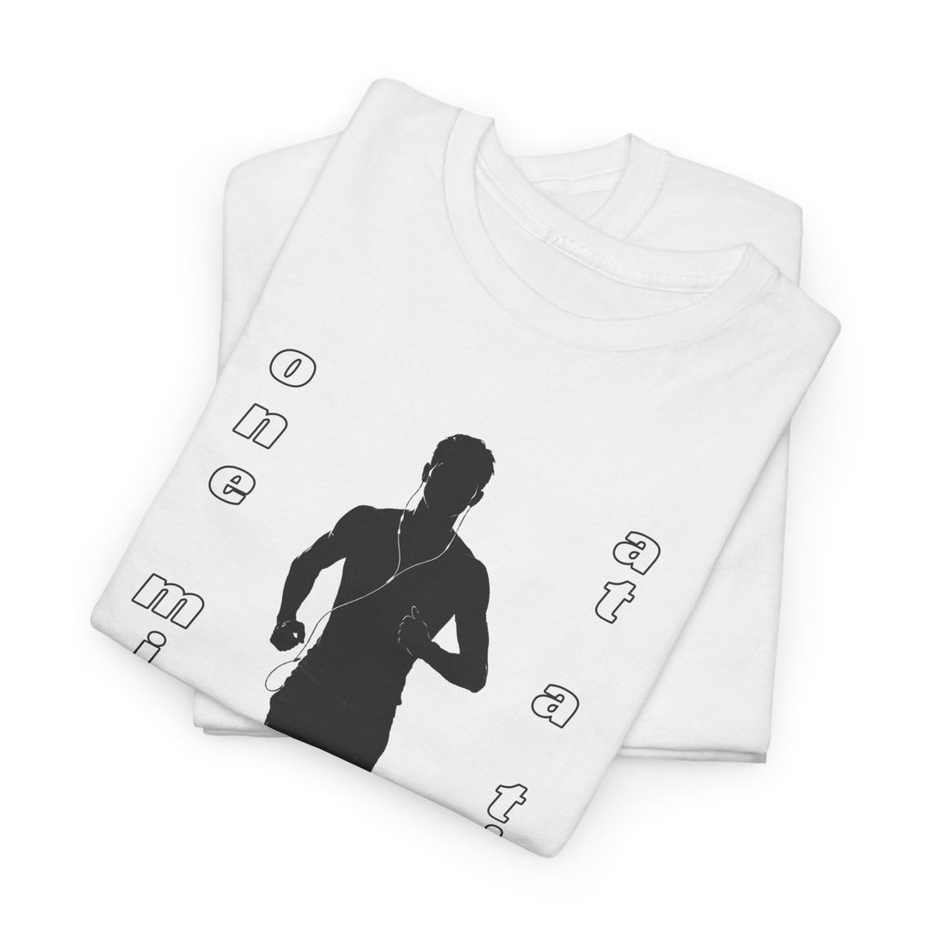 Running Silhouette T‑Shirt – One Mile At A Time Graphic Tee