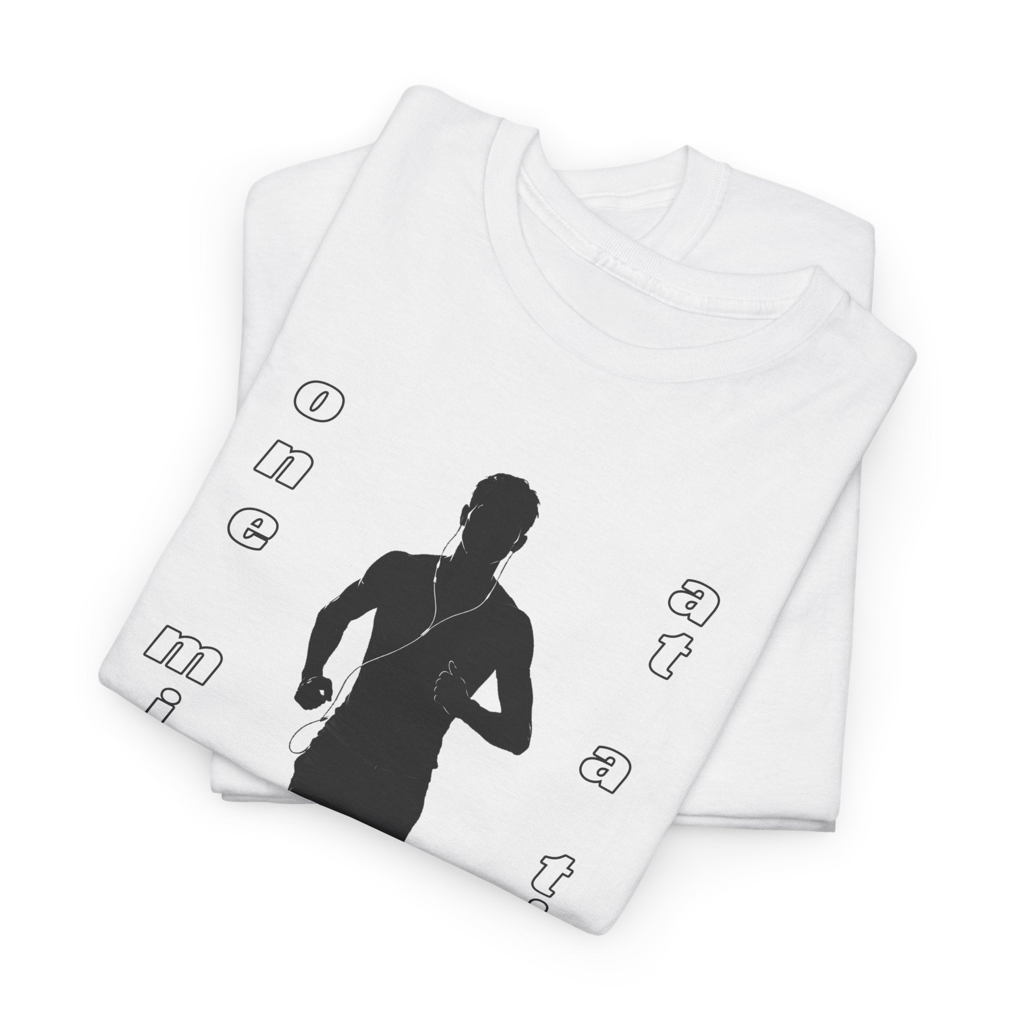 Running Silhouette T‑Shirt – One Mile At A Time Graphic Tee