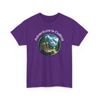 Adventure Is Calling Hiking T‑Shirt — Mountain Boots Outdoor Tee