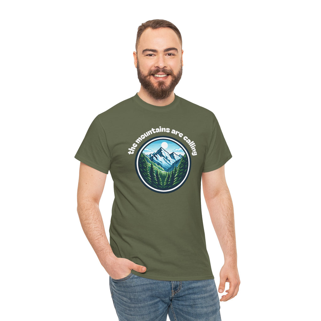 Mountains Are Calling T-Shirt — Scenic Hiking Graphic Tee