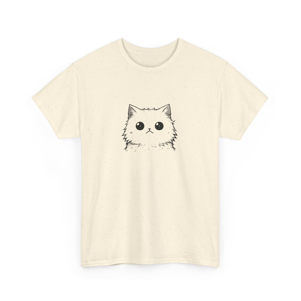 Cat Face Graphic Tee – Cute Minimalist Kitten T-Shirt