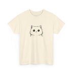 Cat Face Graphic Tee – Cute Minimalist Kitten T-Shirt