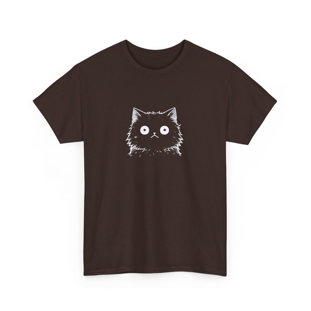Cat Face Graphic Tee – Cute Minimalist Kitten T-Shirt