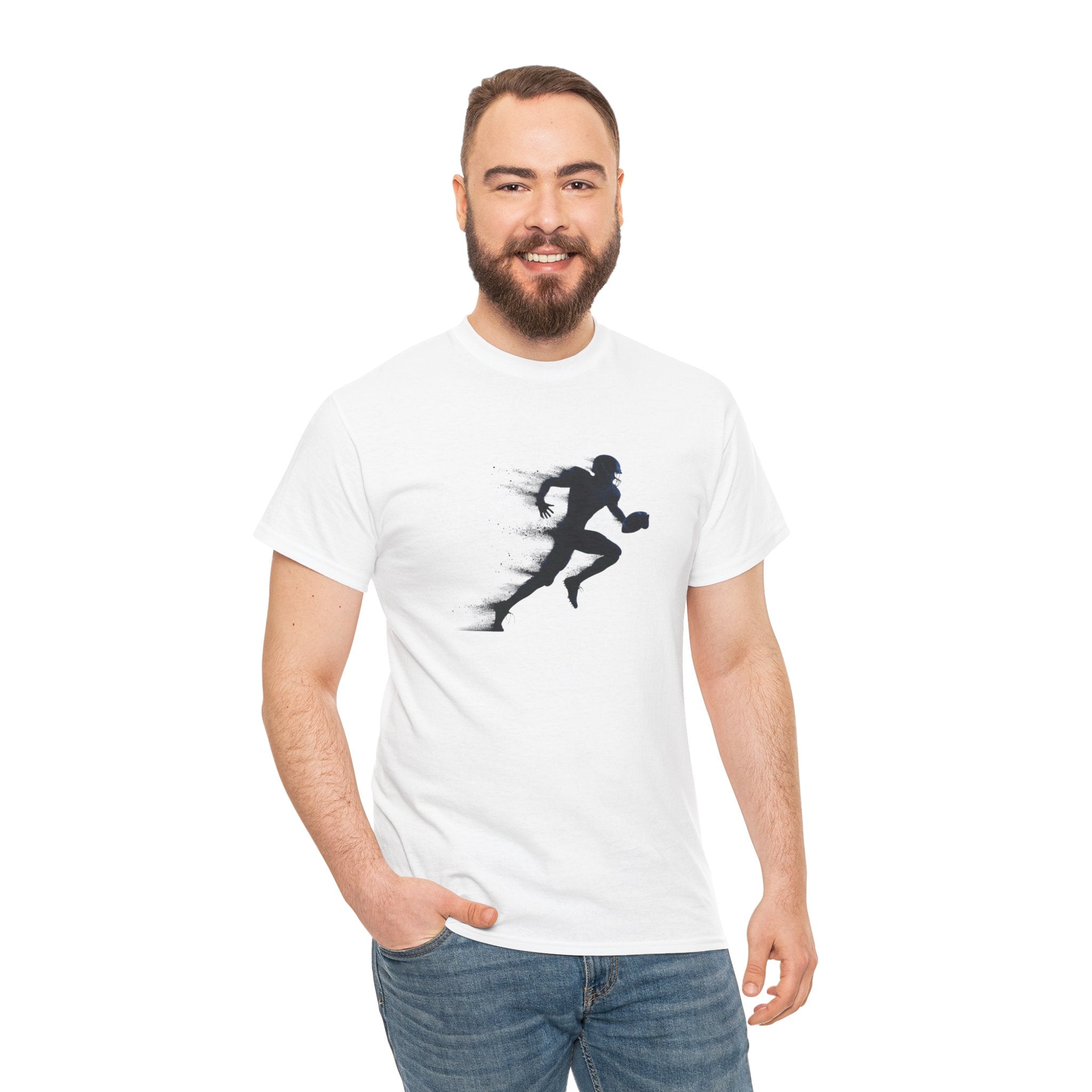 Football Silhouette T‑Shirt — American Football Athletic Graphic Tee