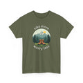 Hike More Worry Less T-Shirt — Nature Hiking Graphic Tee