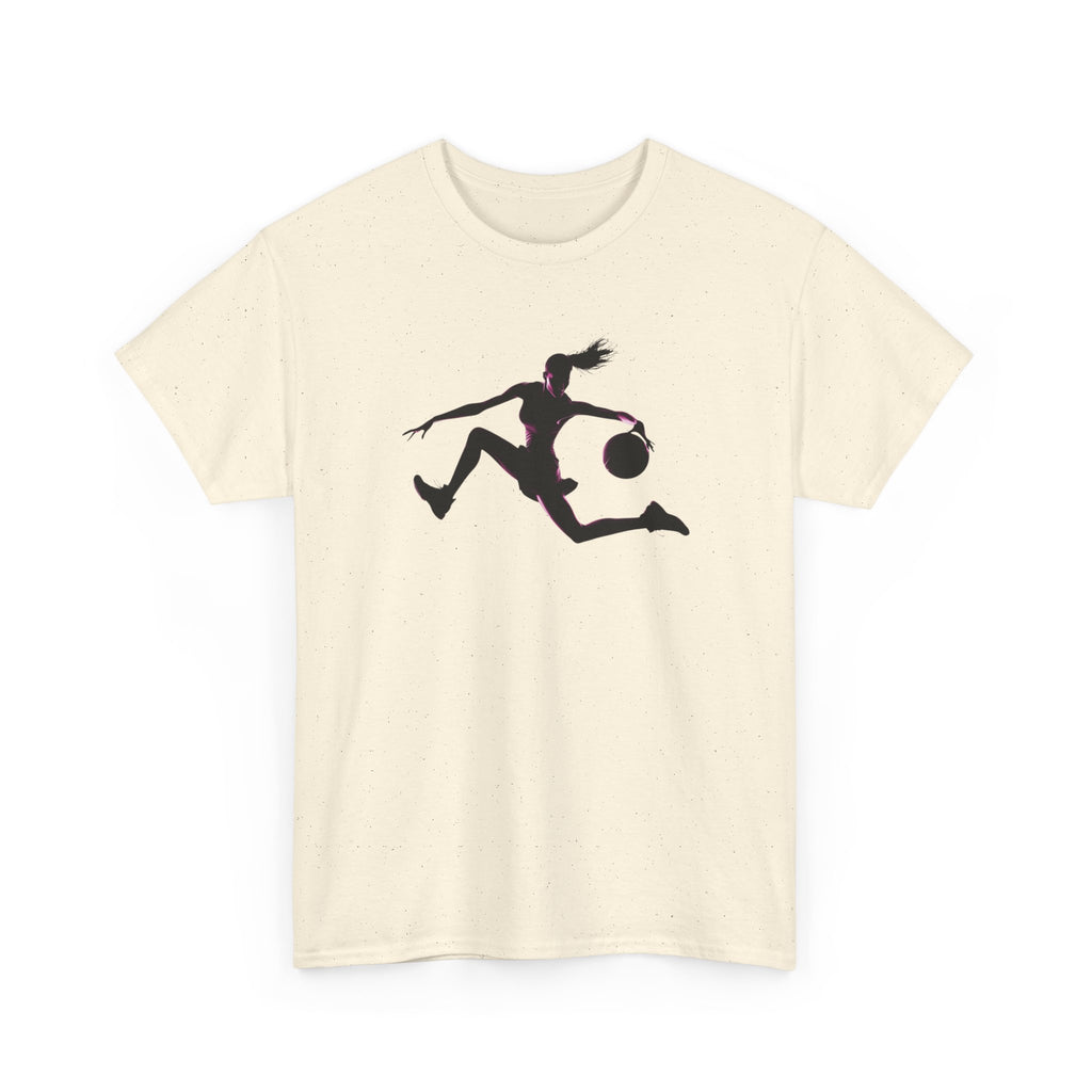Basketball Player Silhouette T-Shirt — Dynamic Graphic Tee for Basketball Fans