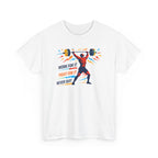 Weightlifting Motivation Tee — “Work For It, Fight For It, Never Quit” Gym Shirt
