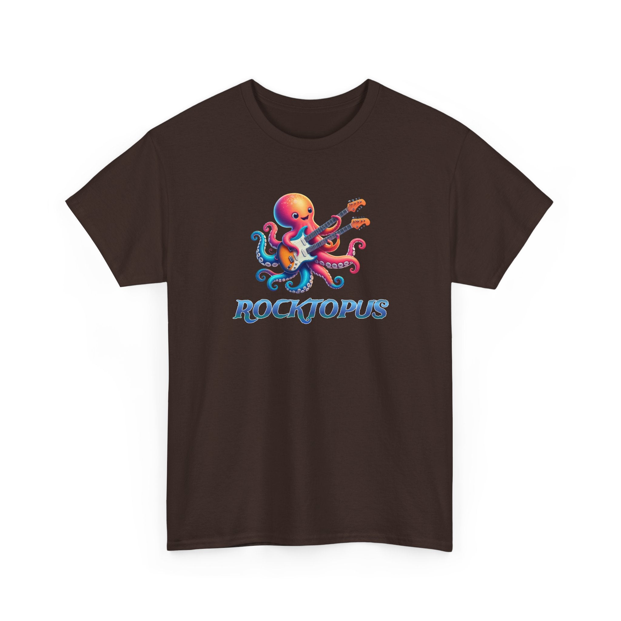 Rocktopus T-Shirt — Colorful Octopus Playing Guitar Tee