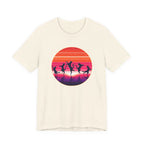 Retro Sunset Dancing Cats T-Shirt
