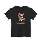 Cat Nerd T-Shirt — “I’m Feline Nerdy Today” Cute Kitty Graphic Tee