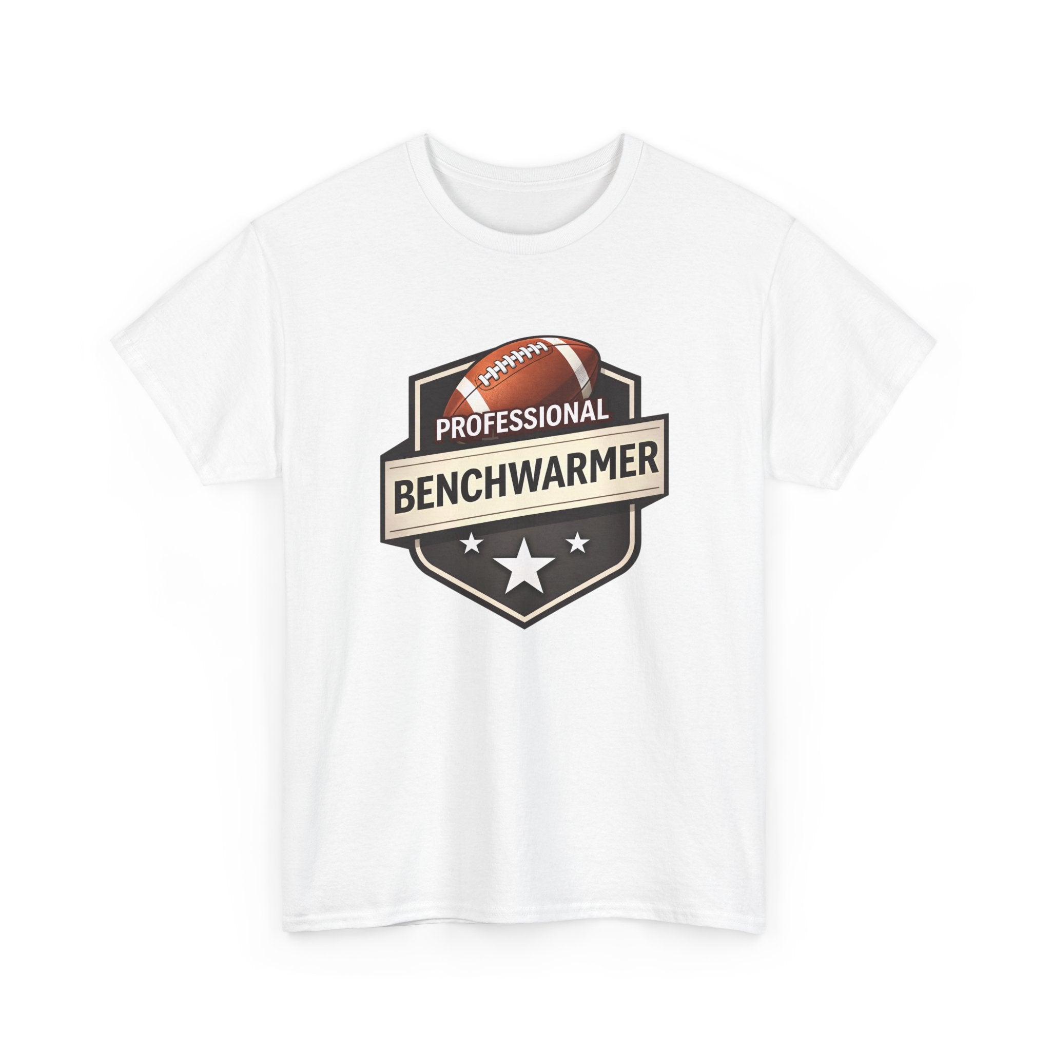 Professional Benchwarmer Football T‑Shirt — Funny Sports Tee for Fans & Backup Players