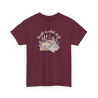 Relaxing Tea Illustration T-Shirt — "Breathe in, Exhale Doubt" Comfort Tee