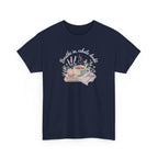 Relaxing Tea Illustration T-Shirt — "Breathe in, Exhale Doubt" Comfort Tee