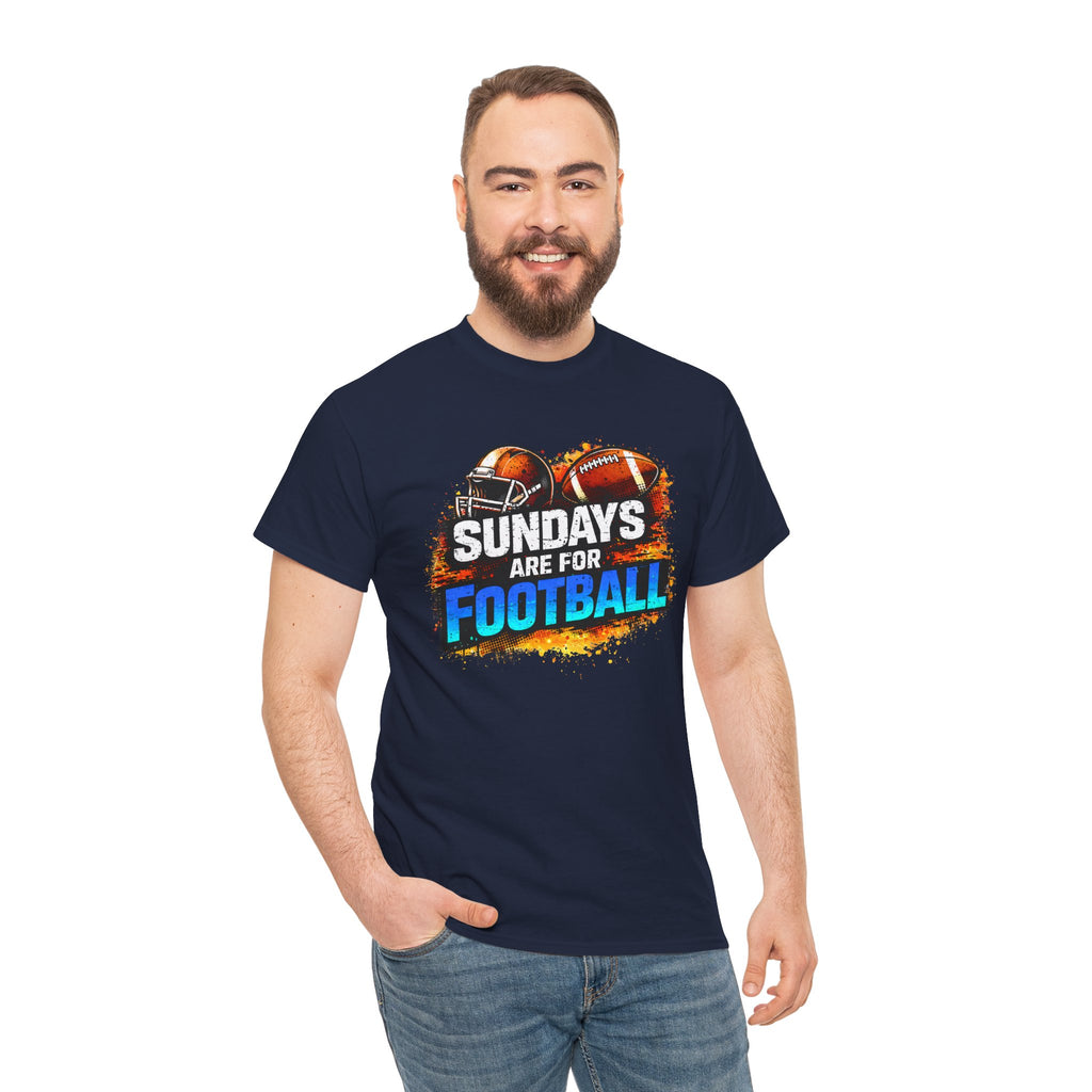 Sundays Are for Football T-Shirt — Football Fan Graphic Tee