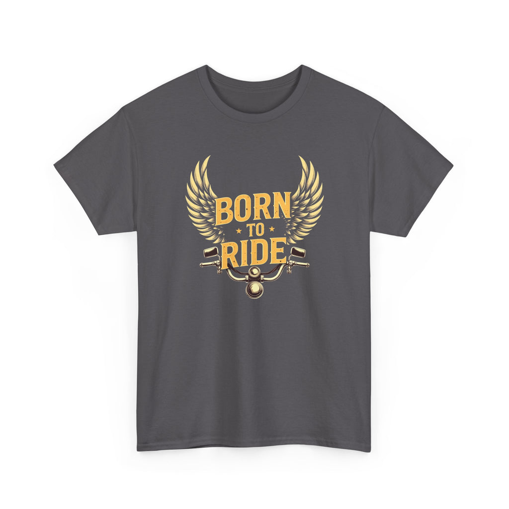 Born to Ride T‑Shirt — Motorcycle Wings Graphic Tee