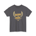 Born to Ride T‑Shirt — Motorcycle Wings Graphic Tee