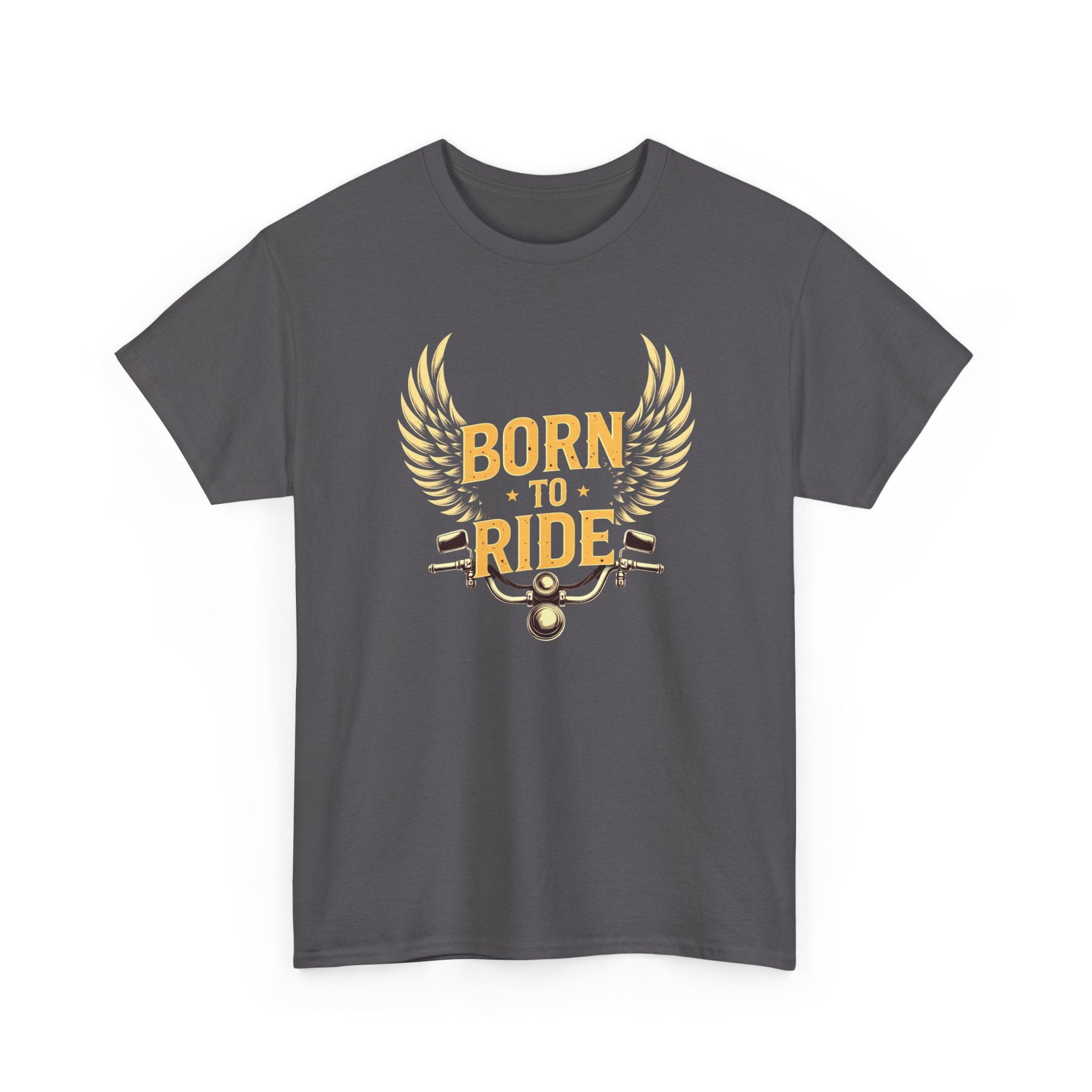 Born to Ride T‑Shirt — Motorcycle Wings Graphic Tee