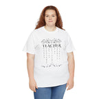 Teacher Floral Rain T-Shirt — Elegant Teacher Appreciation Tee