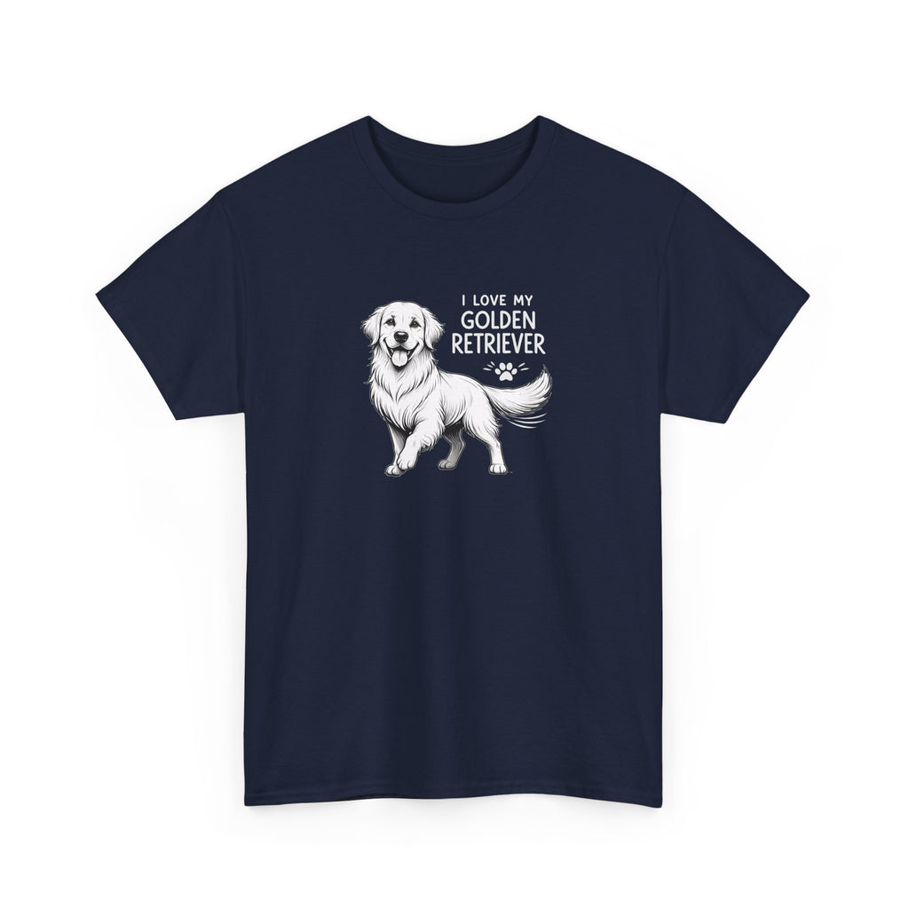 Golden Retriever T-Shirt – “I Love My Golden Retriever” Dog Lover Tee
