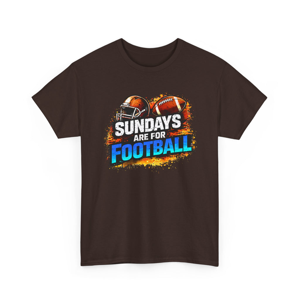 Sundays Are for Football T-Shirt — Football Fan Graphic Tee