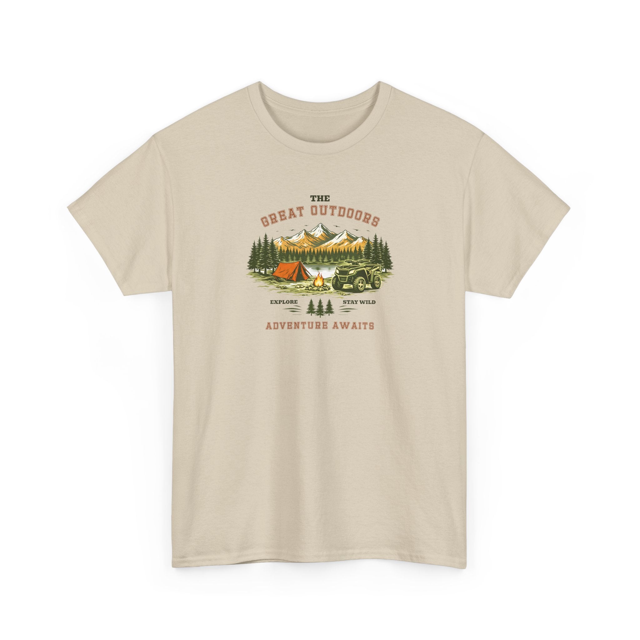 Outdoor Adventure T-Shirt — "The Great Outdoors"  ATV Nature Camping Tee