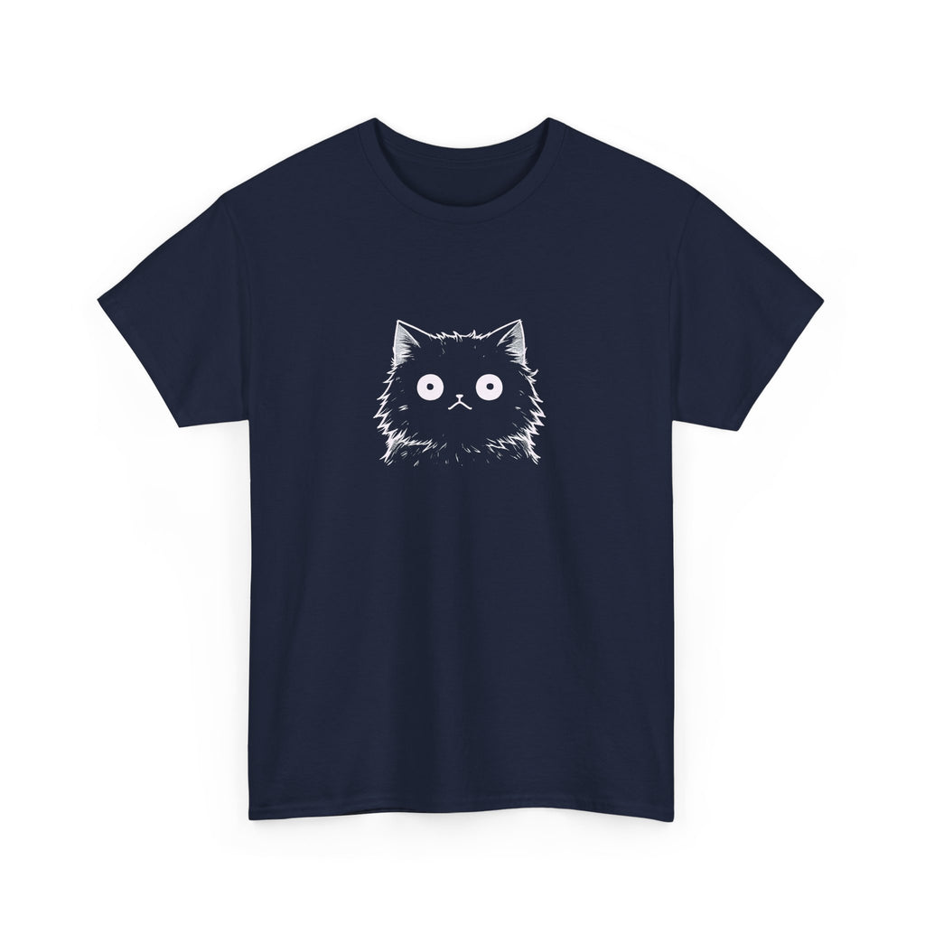 Cat Face Graphic Tee – Cute Minimalist Kitten T-Shirt