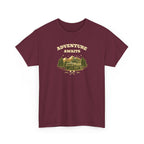 Adventure Awaits T‑Shirt — Vintage Camper Outdoor Graphic Tee