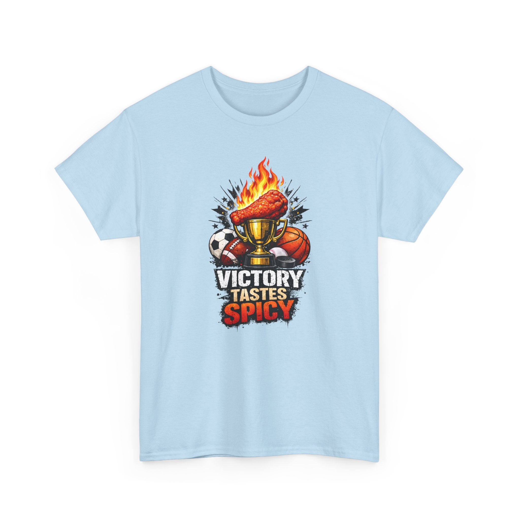 Victory Tastes Spicy Funny Sports Fan Wing T-Shirt