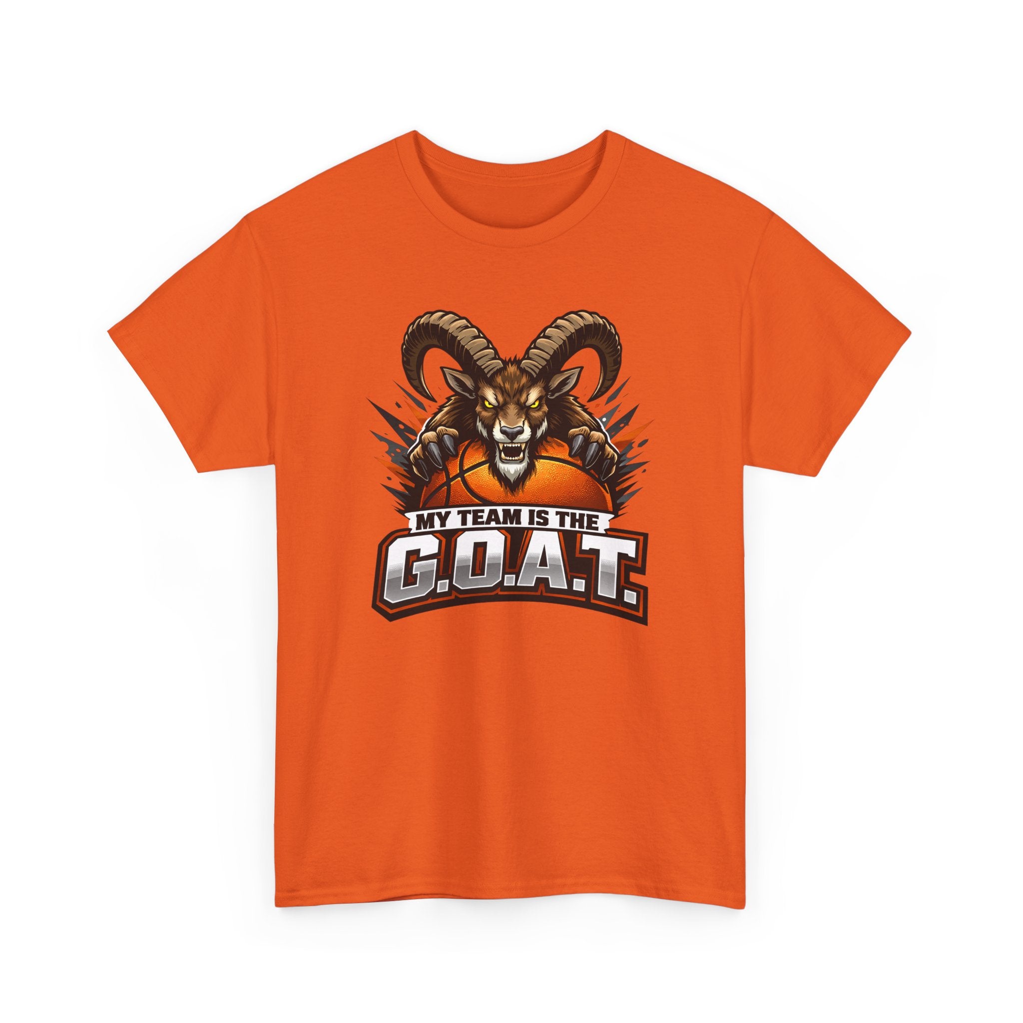 G.O.A.T. Graphic Tee — Fierce Goat Basketball Player Fan Shirt