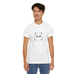 Cat Face Graphic Tee – Cute Minimalist Kitten T-Shirt