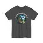 Adventure Is Calling Hiking T‑Shirt — Mountain Boots Outdoor Tee